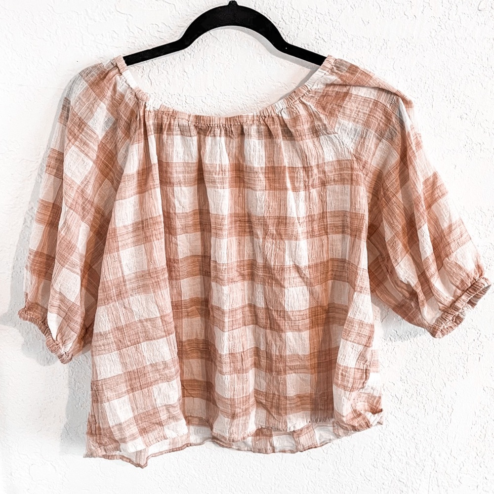 Plaid blouse